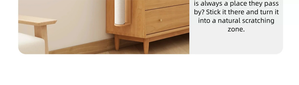 Wall-Mounted Cat Scratching Post – Rubber Wood & Sisal, Adjustable Height, Replaceable Poles, Easy Install, Climbing Tower