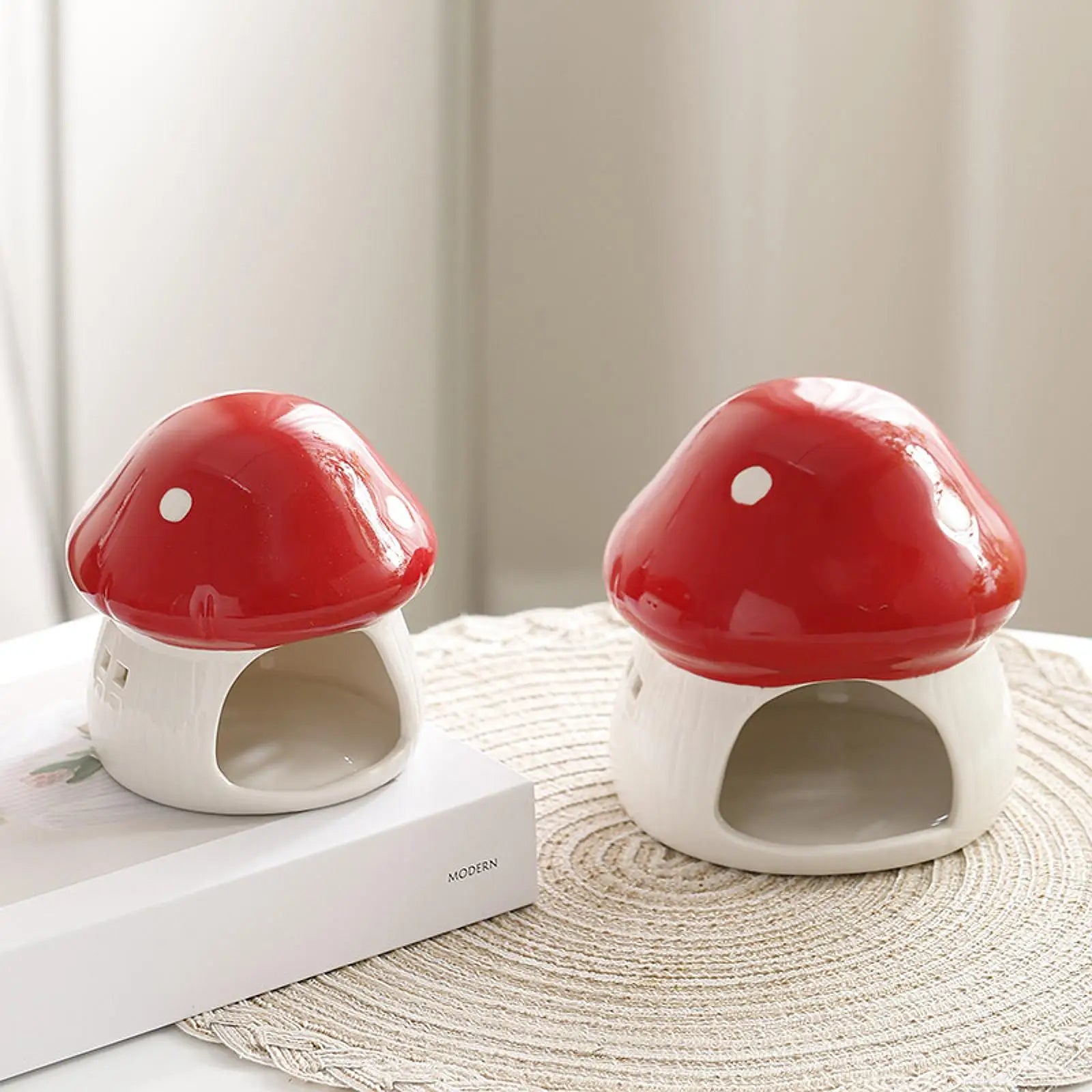 Ceramic Hamster House Multipurpose Durable Creative Furniture Food Bowl for Dwarf Hamster Ferret Hedgehog Gerbils Small Animals