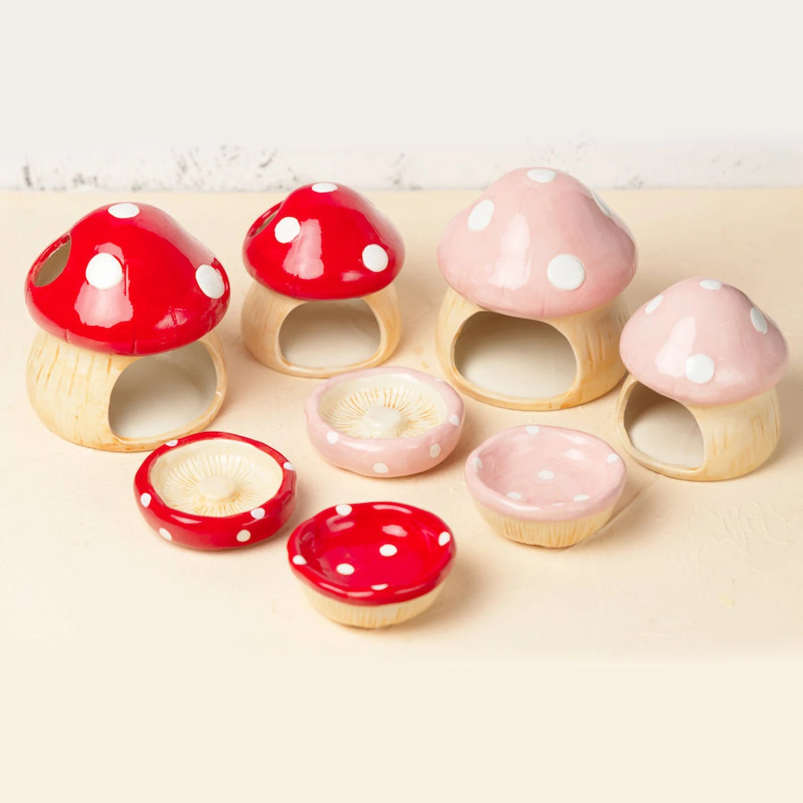 Ceramic Hamster House Multipurpose Durable Creative Furniture Food Bowl for Dwarf Hamster Ferret Hedgehog Gerbils Small Animals