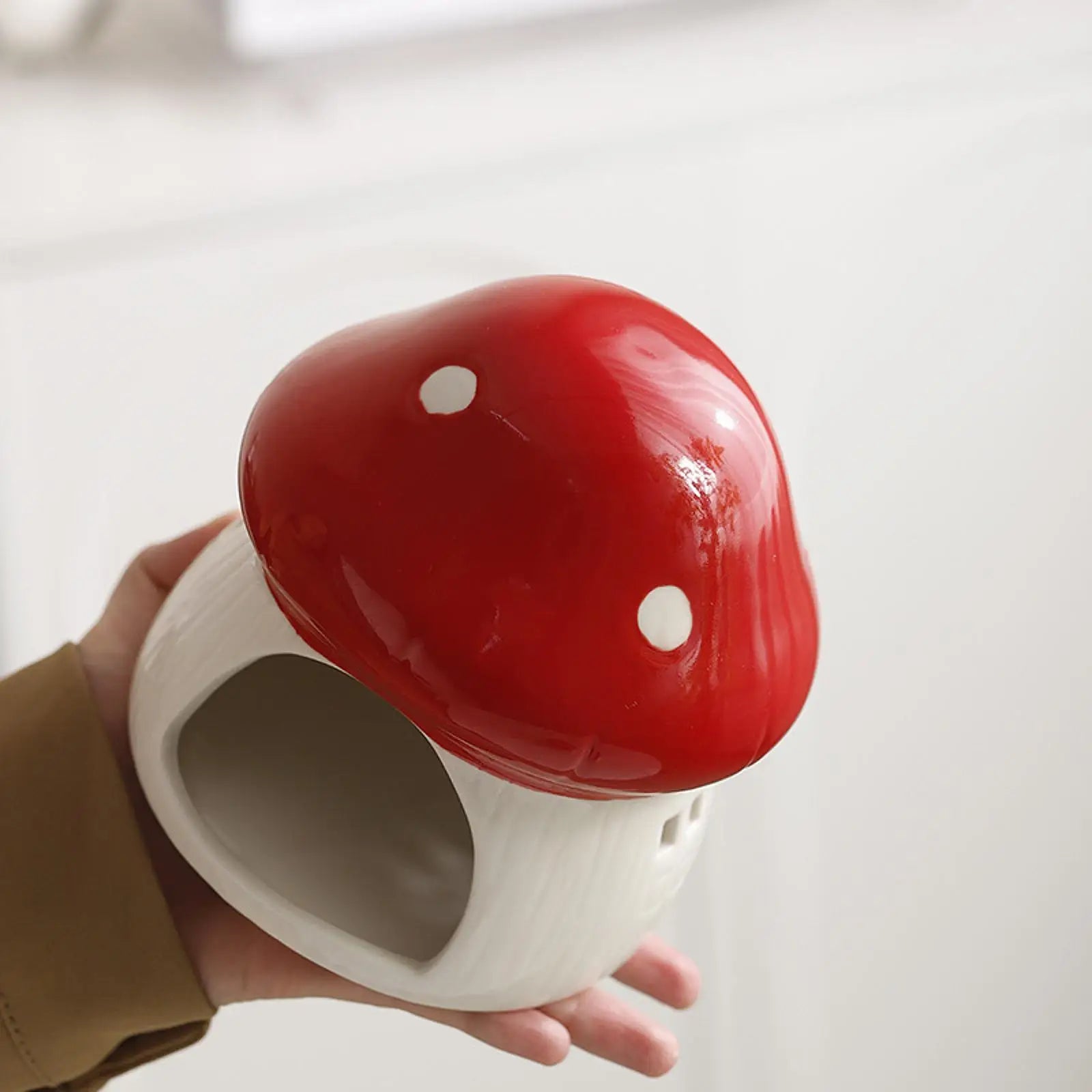Ceramic Hamster House Multipurpose Durable Creative Furniture Food Bowl for Dwarf Hamster Ferret Hedgehog Gerbils Small Animals