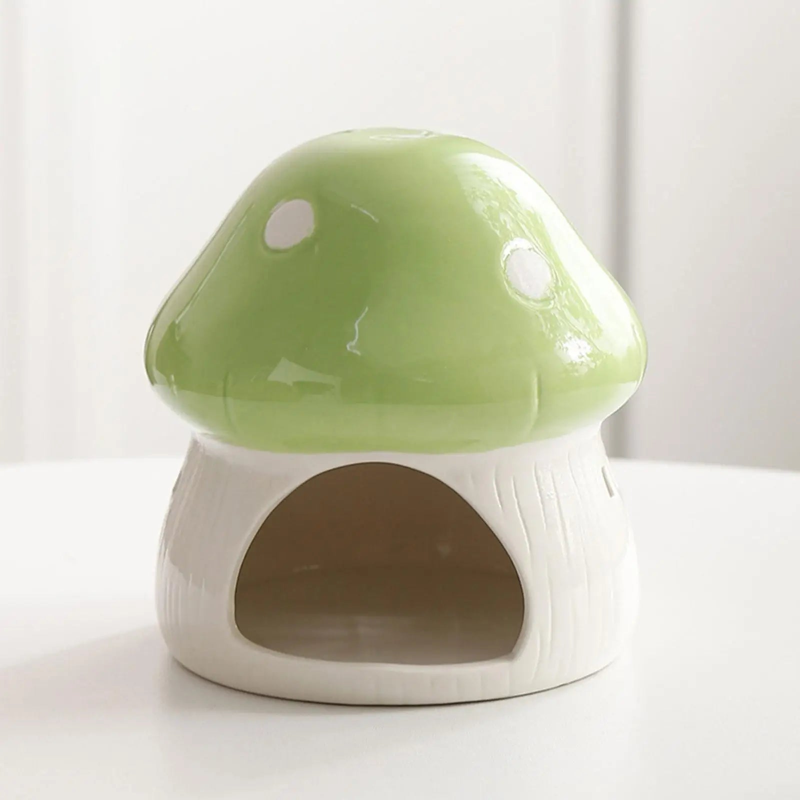 Ceramic Hamster House Multipurpose Durable Creative Furniture Food Bowl for Dwarf Hamster Ferret Hedgehog Gerbils Small Animals