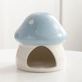 Ceramic Hamster House Multipurpose Durable Creative Furniture Food Bowl for Dwarf Hamster Ferret Hedgehog Gerbils Small Animals