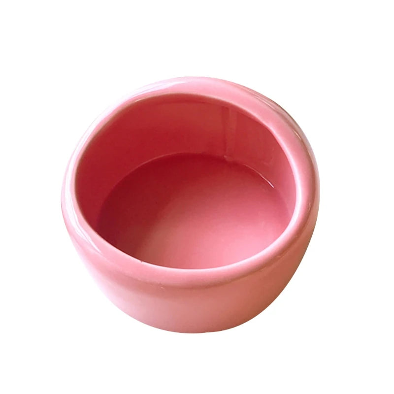 Hamster Feeding Bowl Ceramic Water Bowl Small Animal Food Dish Feeder for Pet Syrian Hamster Rabbit Gerbil Sugar Glider Rat