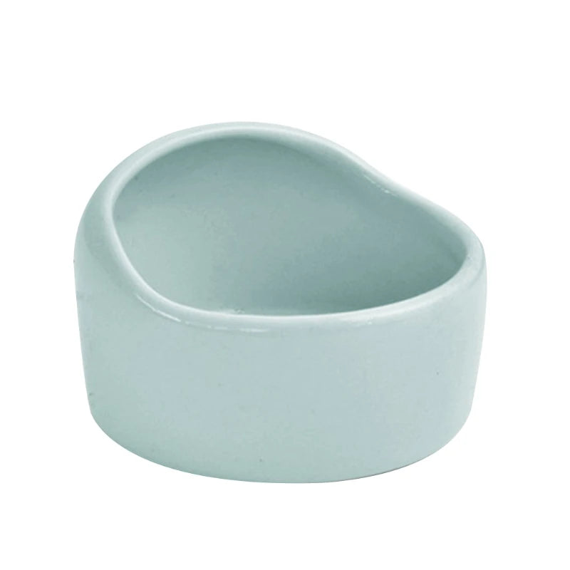 Hamster Feeding Bowl Ceramic Water Bowl Small Animal Food Dish Feeder for Pet Syrian Hamster Rabbit Gerbil Sugar Glider Rat