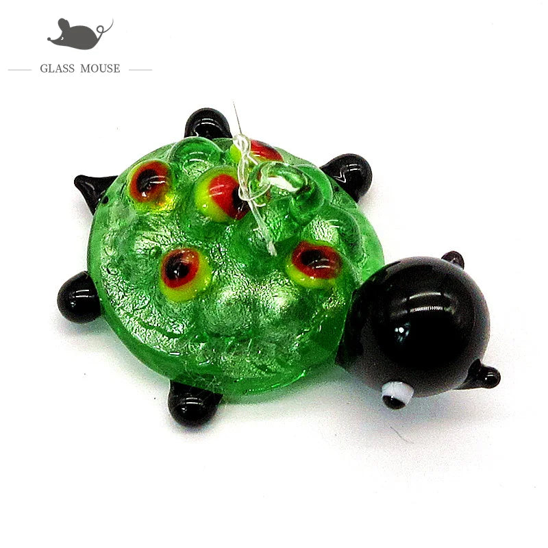 Aquarium Decoration Floating Glass Fish Trinkets Cute Marine Animal Charm Pendant Mini Sea Fish Dolphin Turtle Seahorse Ornament