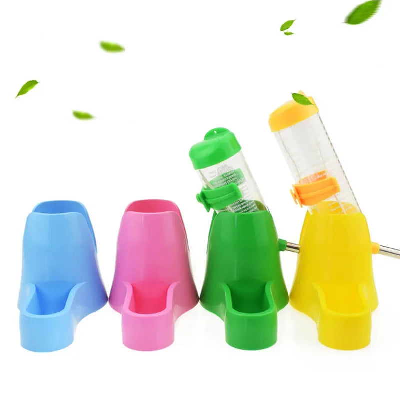 Hamster Drinker Water Bottle with Holder for Small Animal Pet Plastic Drinking Bottles Water Bottles Drinking Head Pipe Fountain