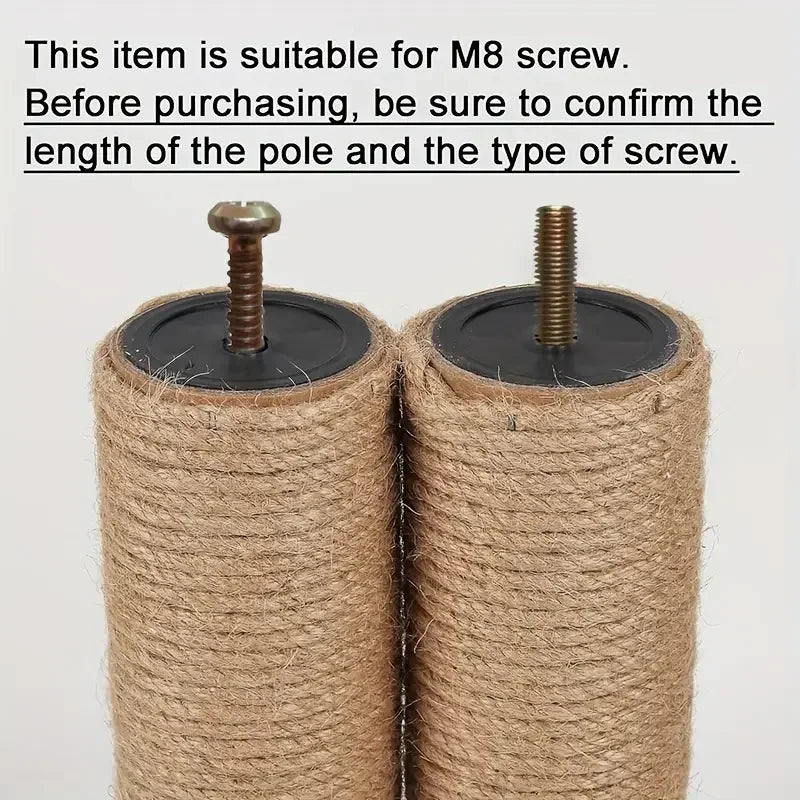 Cat Scratching Post for Cat Tree Tower DIY Cat Climbing Frame Replacement Post Sisal Rope Entangle Kitten Toy Scratch Furniture