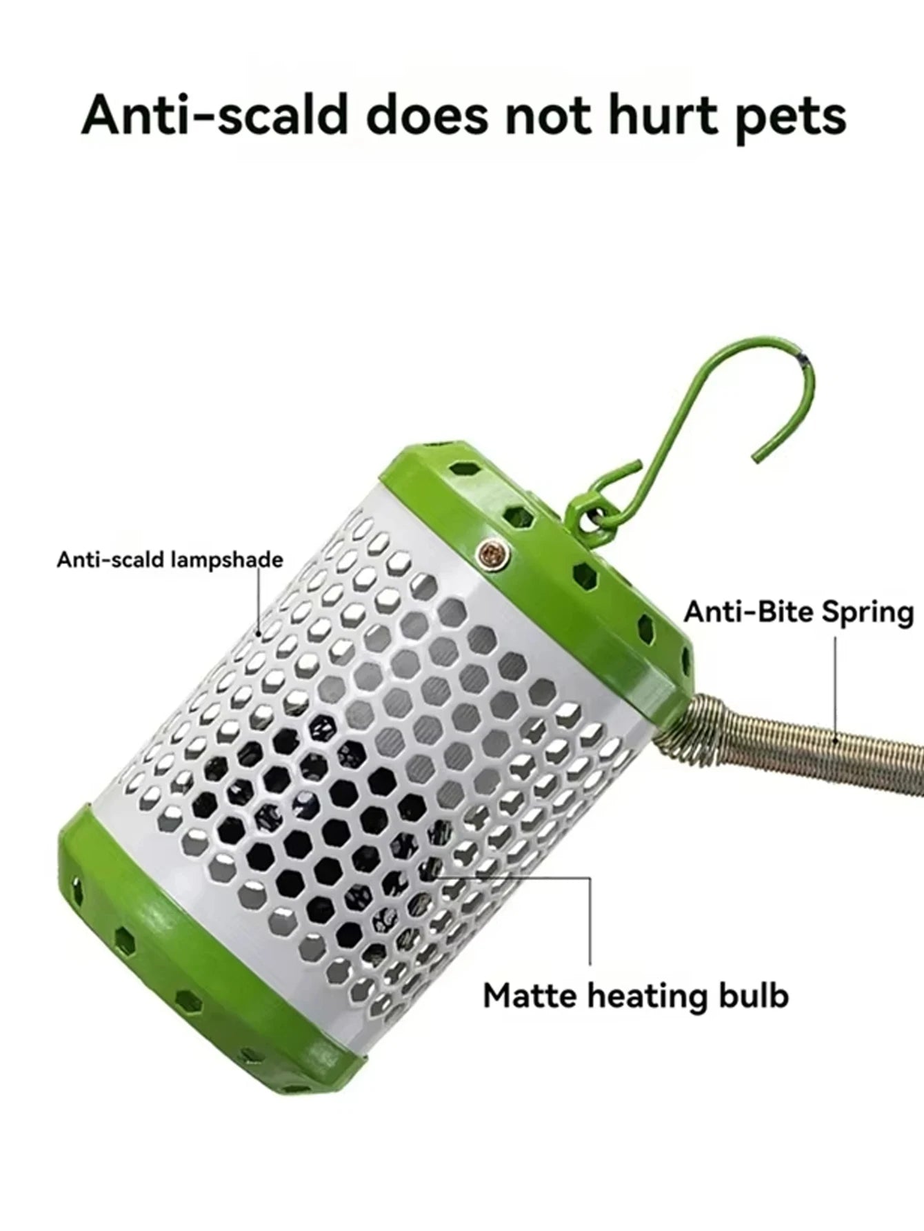 Reptile Heat Lamp Ceramic Heating Lamp Ceramic Heater Bulb 25/50/75W/100W for Birds and Amphibians Incubation Pet Supplies ﻿