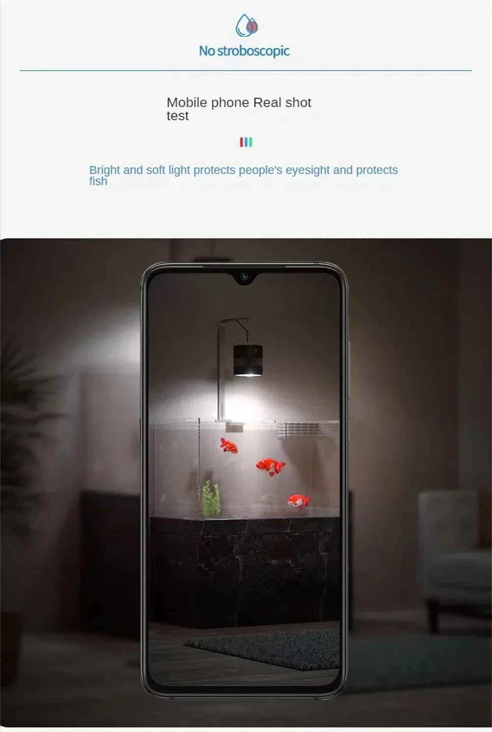 Aquarium Full Spectrum LED Lighting Lamp, Goldfish Lamp, Special Algae Color, Increasing Water Plant, Magic Lamp, 60 / 100W