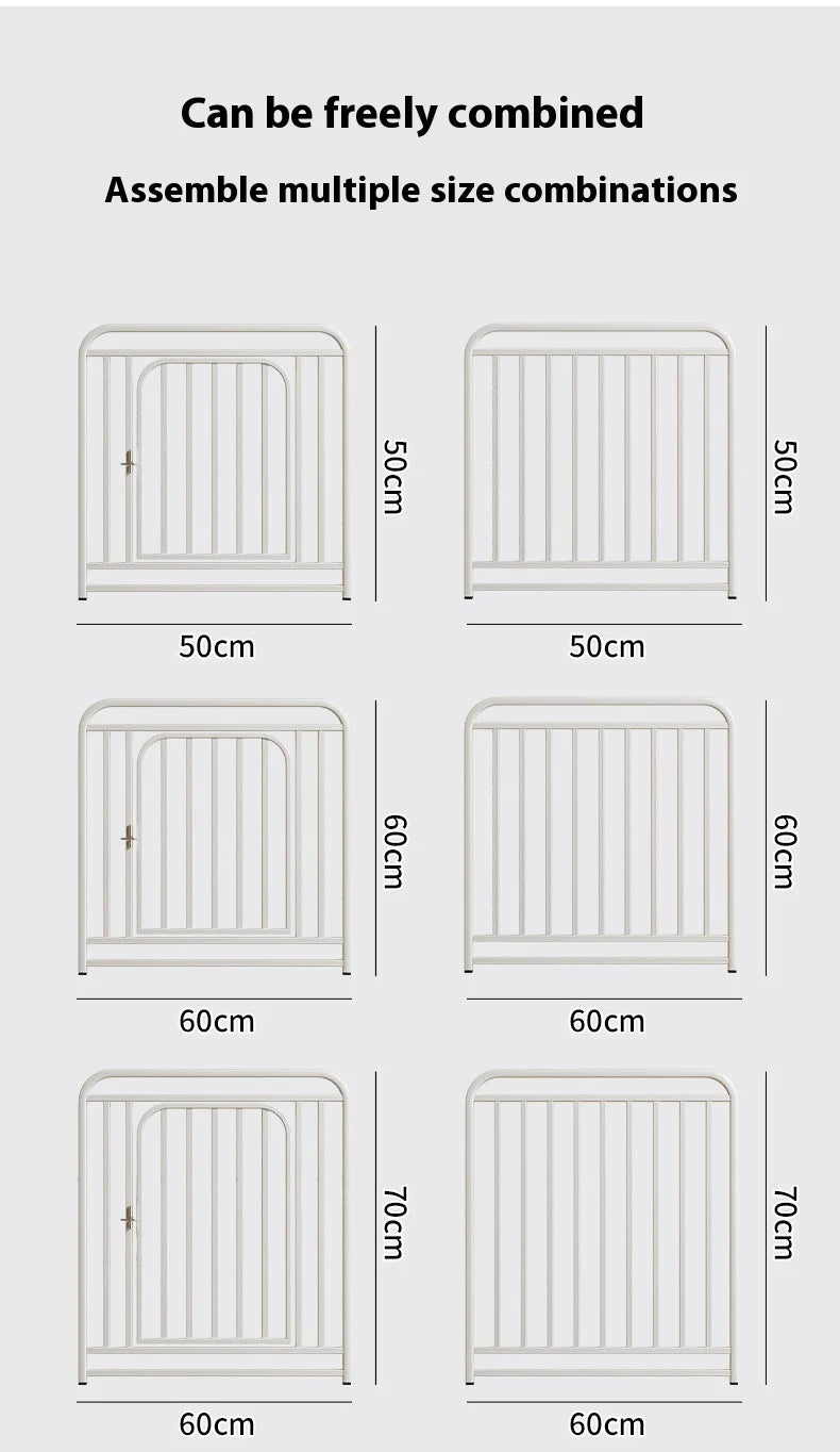 Adjustable Modular Dog Crate Kennel Pet Fence Indoor Outdoor Playpen for Small Medium Large Breeds Training