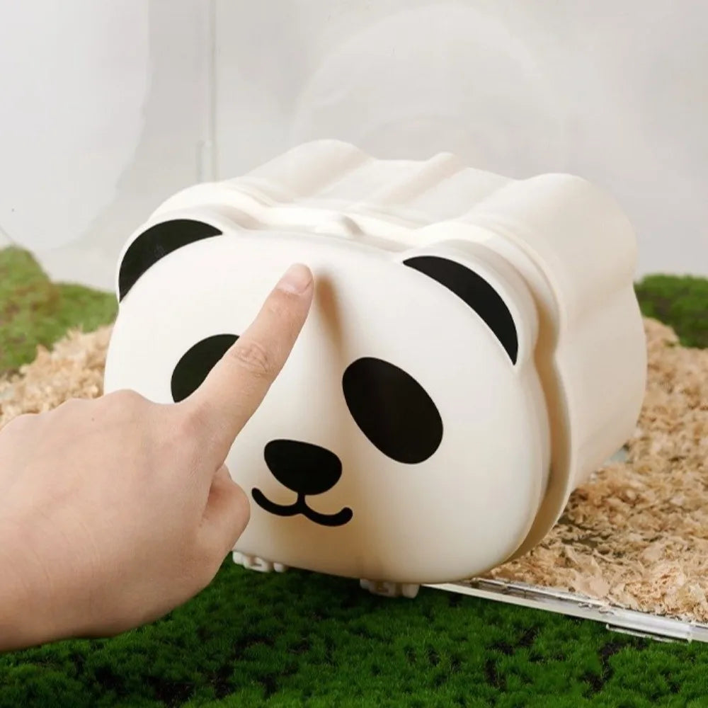 Cartoon Magnetic Hamster Cage Breathable Detachable Small Pet Habitat Plastic Semi-closed Hamsters Hide Cave Interactive