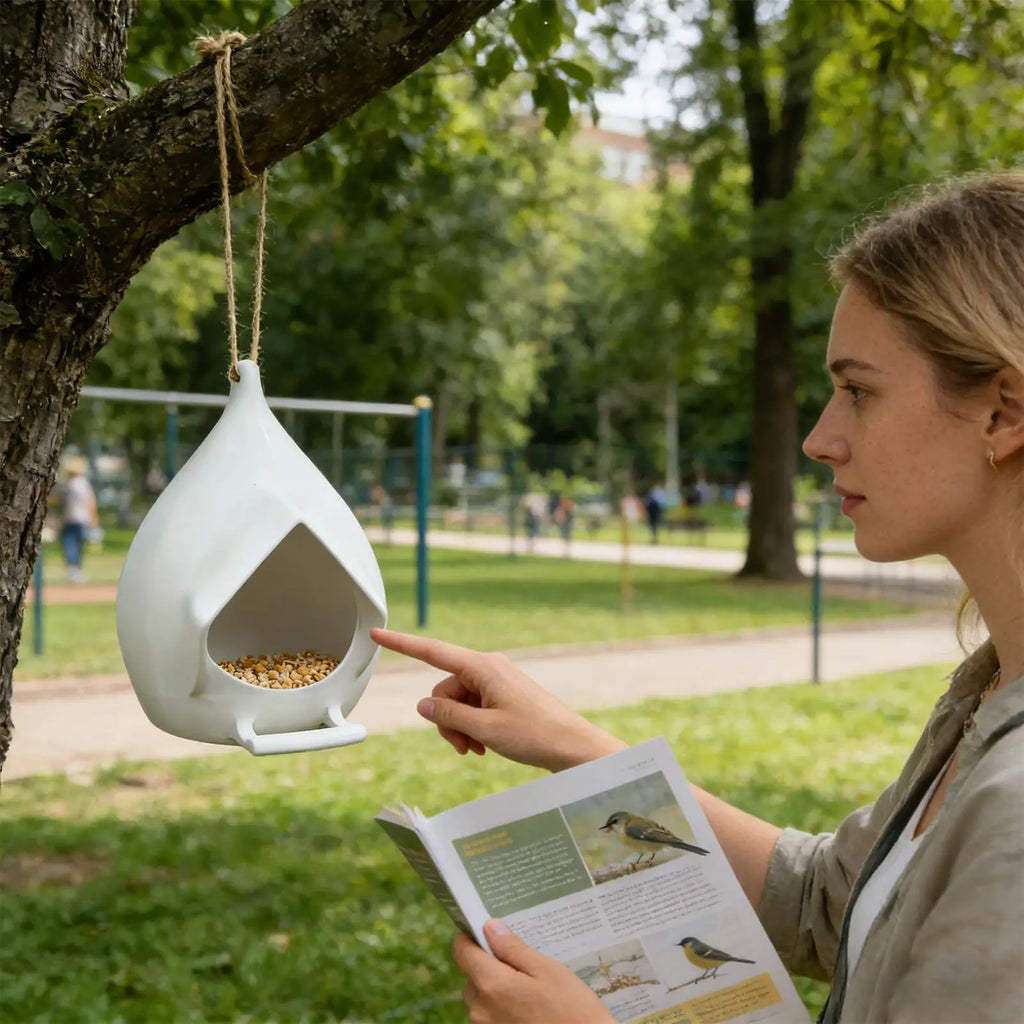 Bird Feeders for Outside Rainproof Feeding Dispenser Hummingbird Feeder for Backyard Garden Patio Lawn Balcony Birdwatching