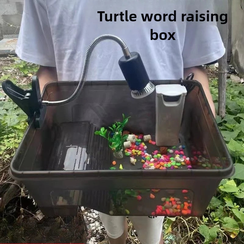 Reptiles Ecological Tank Large Basin Brazilian Turtle Breeding Box Multi-functional Area Integrated Pet Breeding Box Products