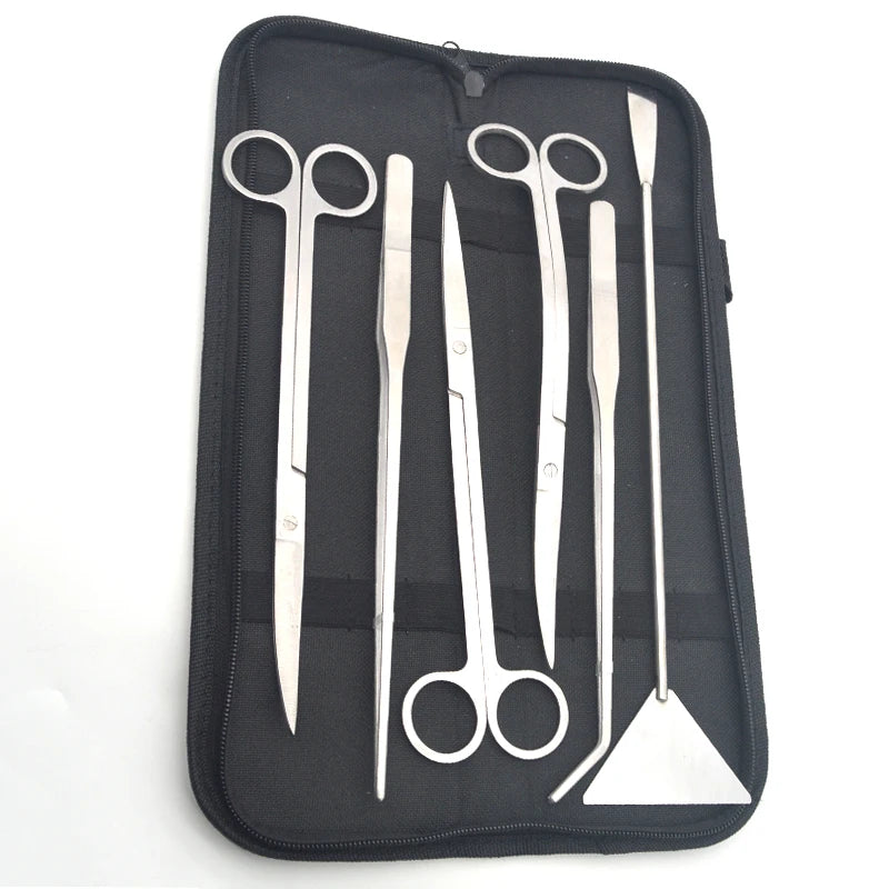 Aquarium Cleaning Tools Set Wave Scissors Tweezers Aquatic Plant Grass Trimming Stainless Fish Tank Tools Aquarium Accessories