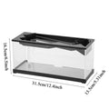 Small Fish Tank Acrylic Clear Desk Aquarium with Filter Fish Tank Starter Kits with Air Pump for Tabletop Living Room Studio Dec