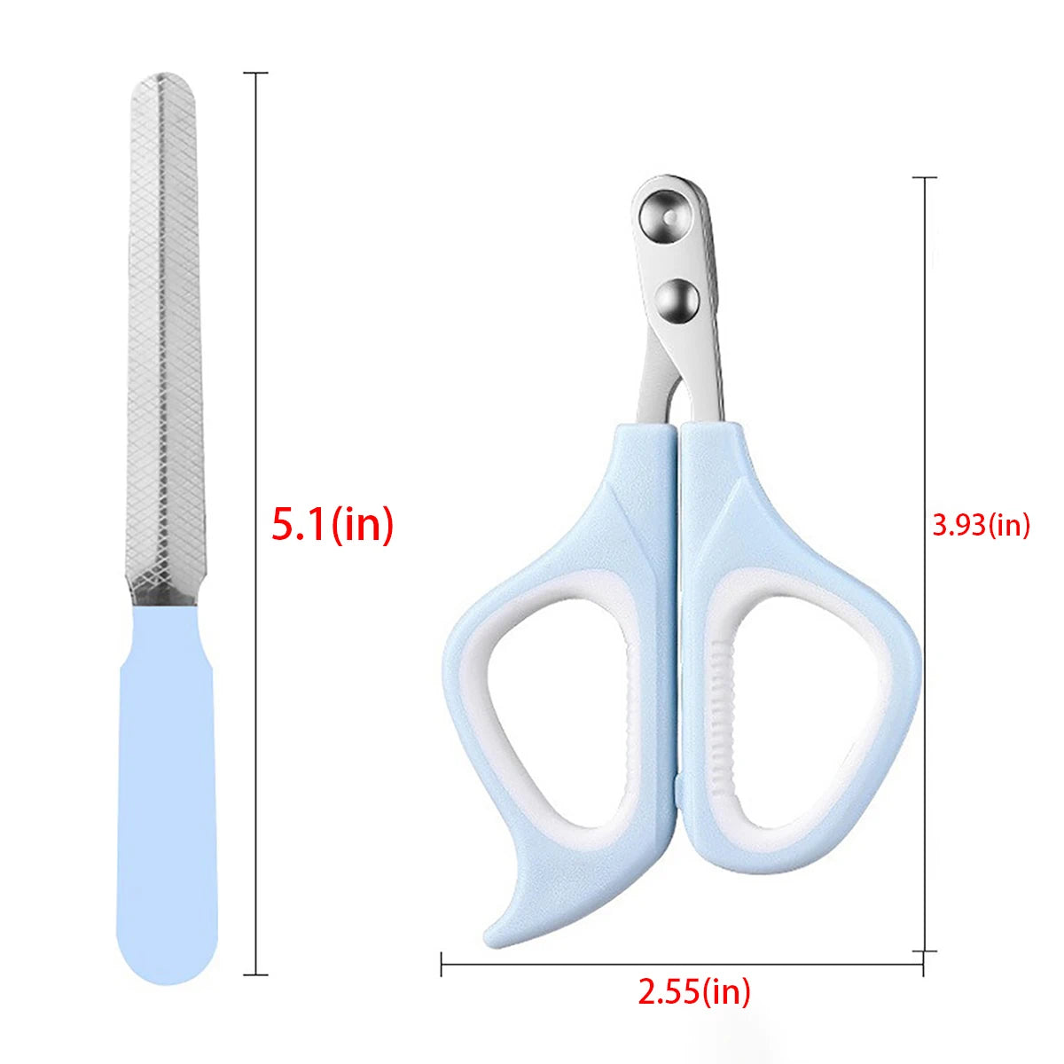 3-in-1 Pet Grooming Kit: Comb, Nail Clippers & Nail Grinder, Safe & Easy-to-Use for Cats & Dogs