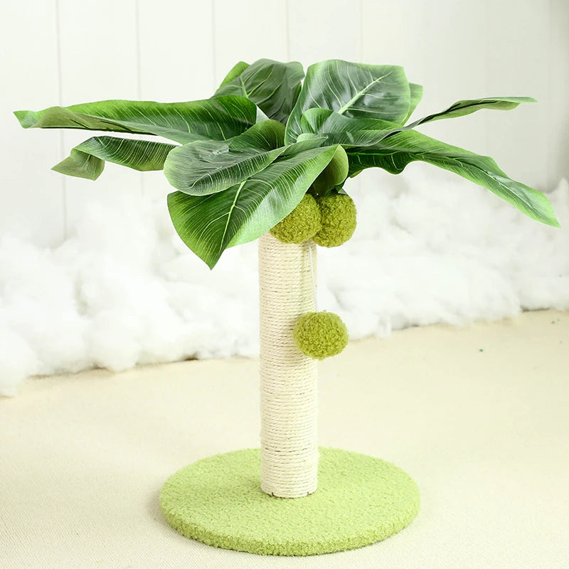Cat Scratching Post with Dangling Balls For Kitten Cute Palm Tree Cat Scratching Posts Indoor Sisal Rope Cats Posts Pet Products