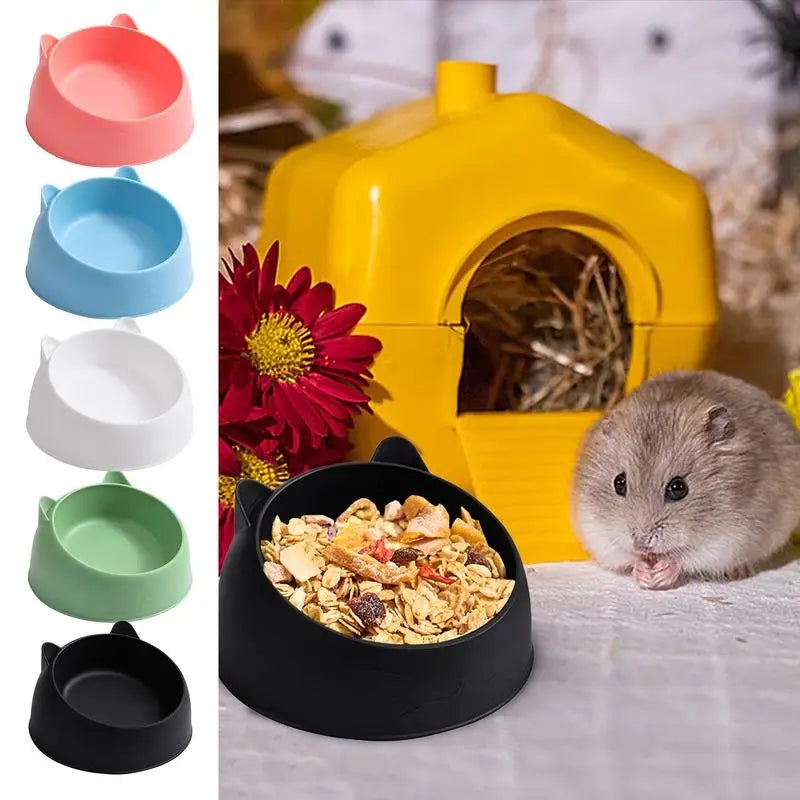 Hamster Food Water Bowl For Rabbit Guinea Pig Small Pets Feeder Dish Wear-resistant Pet Feeding Supplies accessory