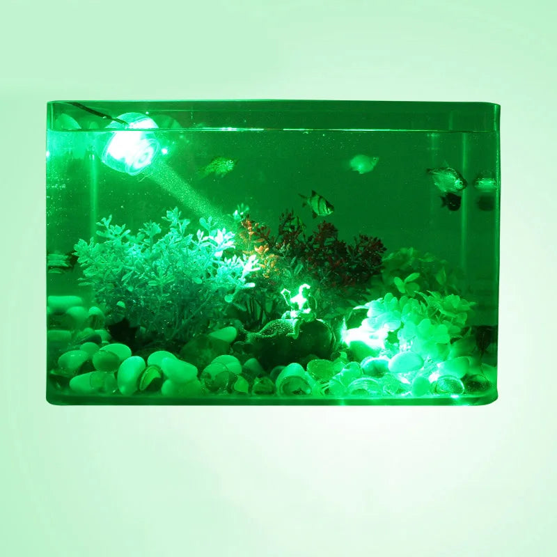 Fish Tank Led Spotlight Submersible Lights Ornamental Tropical Fish Lighting Mini Colorful Waterproof Night Lights Spotlights