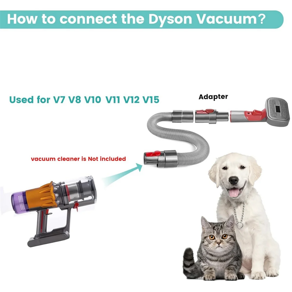 Latest Pet Dog Grooming Kit for Vacuum V7 V8 V10 V11 V12 V15,Dog Grooming Brush Attachment,Dog Hair Groomer Tools