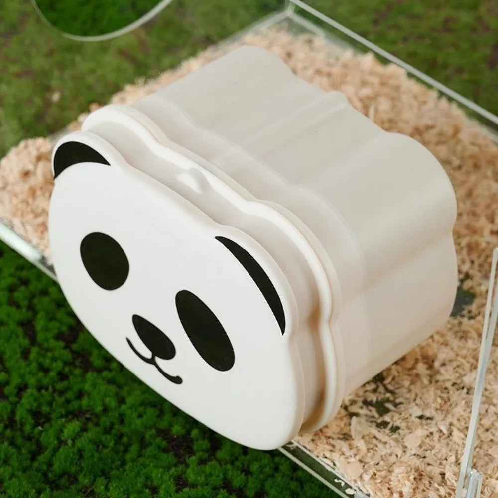 Cartoon Magnetic Hamster Cage Breathable Detachable Small Pet Habitat Plastic Semi-closed Hamsters Hide Cave Interactive