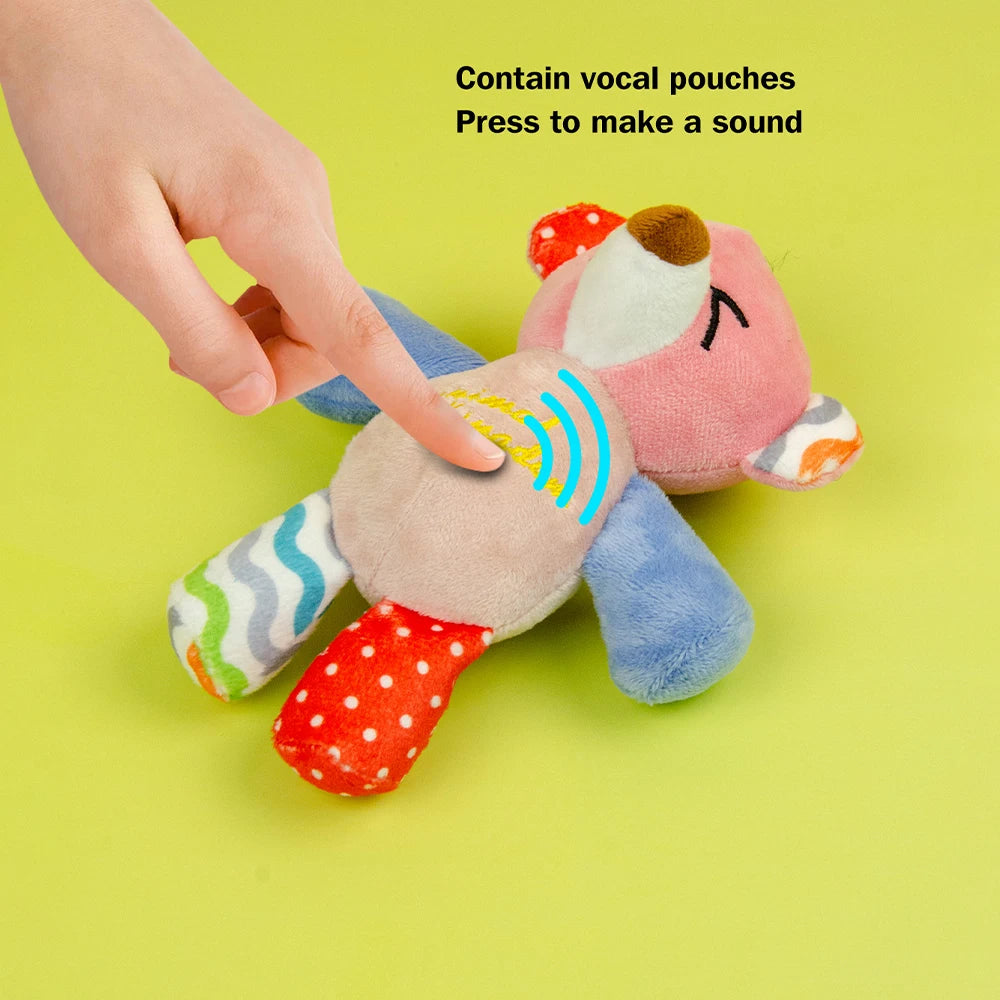 Dog Toys Puppy Toys Cute Squeaky with Crinkle Paper Stuffed Plush Animal Dog Toys for Small Medium Large Dogs