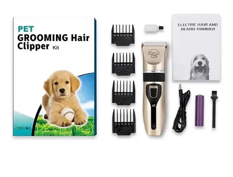 Dog Clipper Dog Hair Clippers Grooming (Pet/Cat/Dog/Rabbit) Haircut Trimmer Shaver Set Pets Cordless Rechargeable Professional