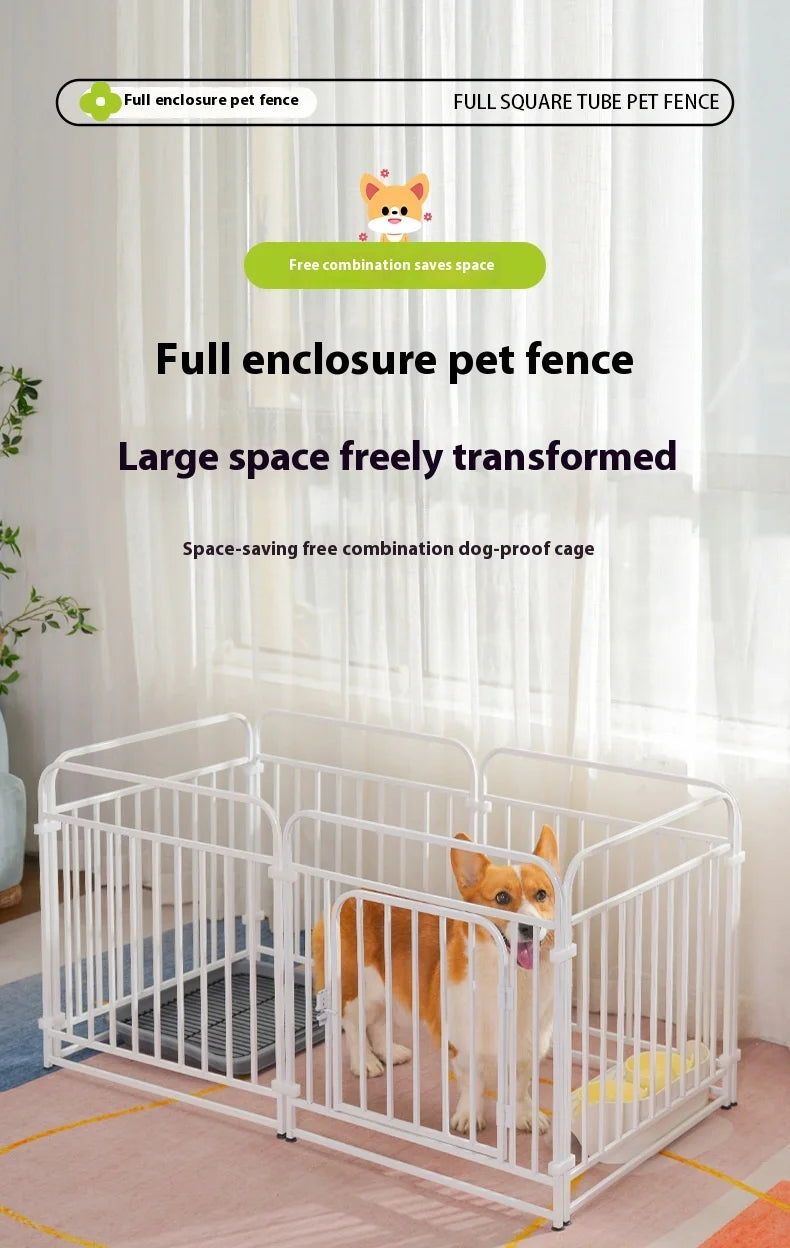 Adjustable Modular Dog Crate Kennel Pet Fence Indoor Outdoor Playpen for Small Medium Large Breeds Training