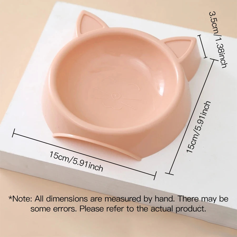 Charming Cat-Shaped Dog Bowl - Non-Slip, Easy to Clean, Perfect forSmall/Medium Pets