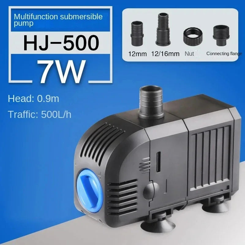 Fish Tank Quiet Frequency Circulating Filtration Pump 7/8/20/25/35/45/55W Multi-Function Submersible Aquarium Water Pond Pumps