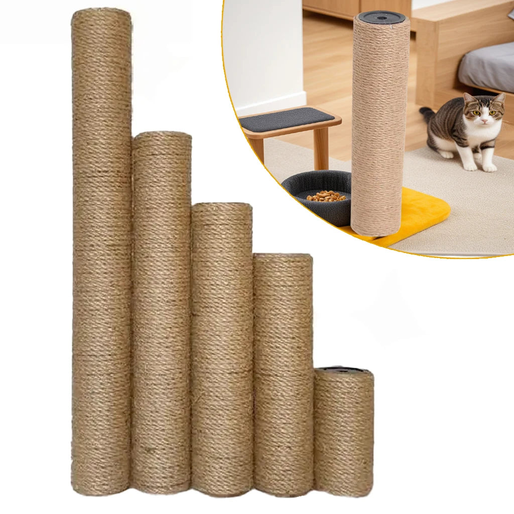 Cat Scratching Post for Cat Tree Tower DIY Cat Climbing Frame Replacement Post Sisal Rope Entangle Kitten Toy Scratch Furniture