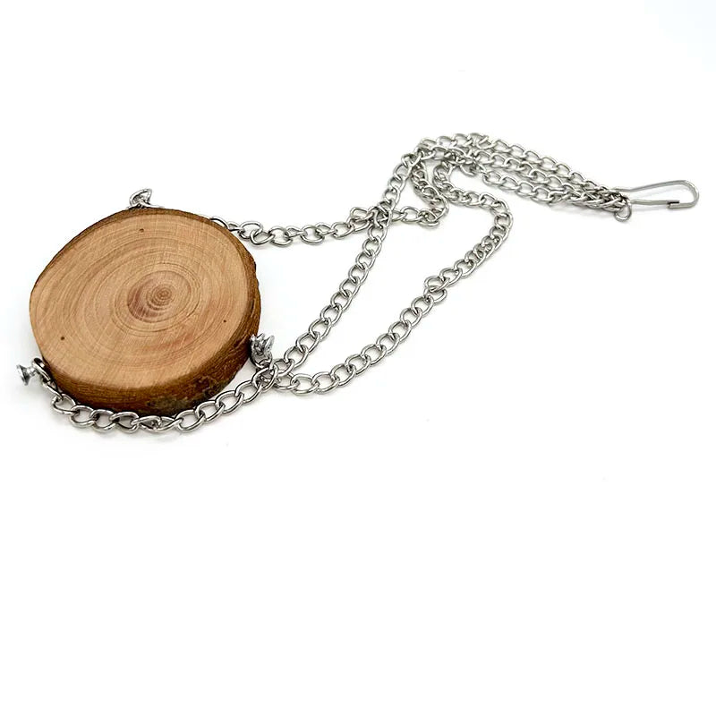 Wood Hamster Swing Toy Hamster Toys Hanging Gadget Wooden Cage Accessories Supplies Amuse Mouse Natural Toy for Small Pets