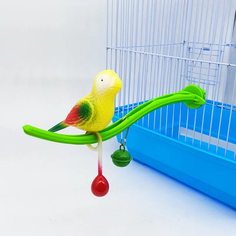 Bird Perch Stand for Parakeets Birdcage Stand Platform Cage Toy Parrot Perches Cage Accessories Small Birds Toy