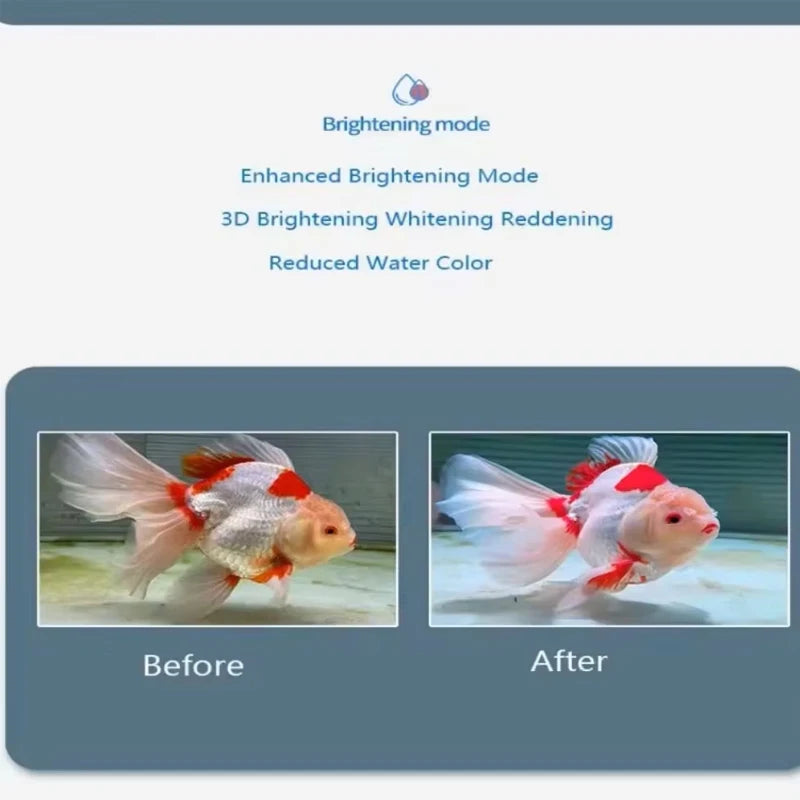 Aquarium Full Spectrum LED Lighting Lamp, Goldfish Lamp, Special Algae Color, Increasing Water Plant, Magic Lamp, 60 / 100W