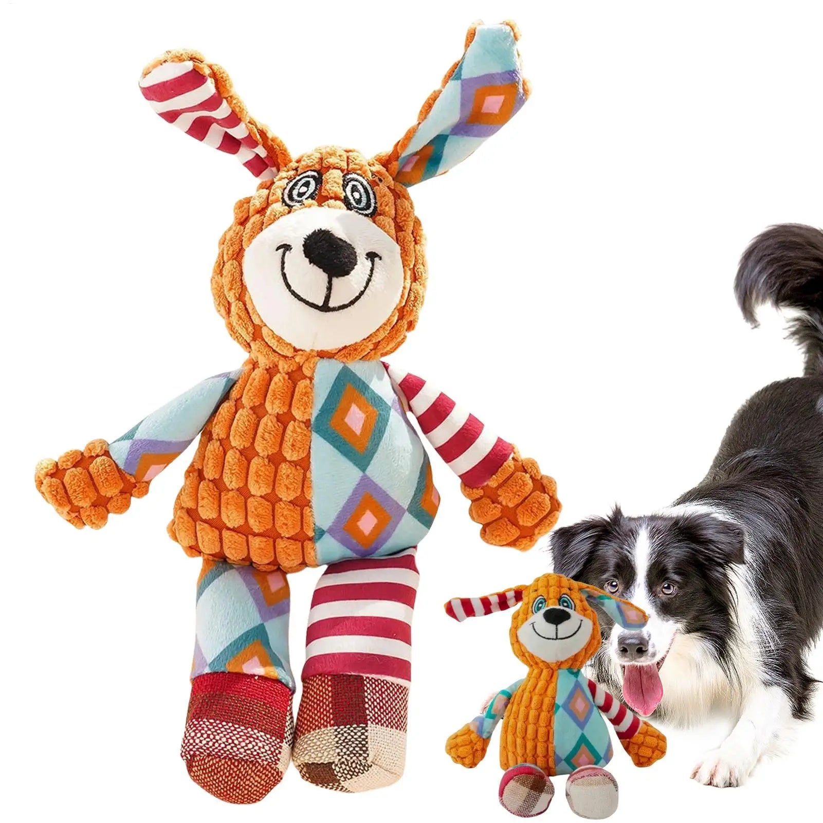 Dog Toys Plush Squeaky Stuffed Animal Puppy Toys Small Dog Toys Stuffed Dog Play Toys Interactive Puppy Toys for Small Medium