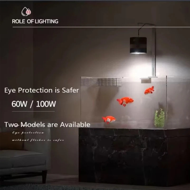 Aquarium Full Spectrum LED Lighting Lamp, Goldfish Lamp, Special Algae Color, Increasing Water Plant, Magic Lamp, 60 / 100W