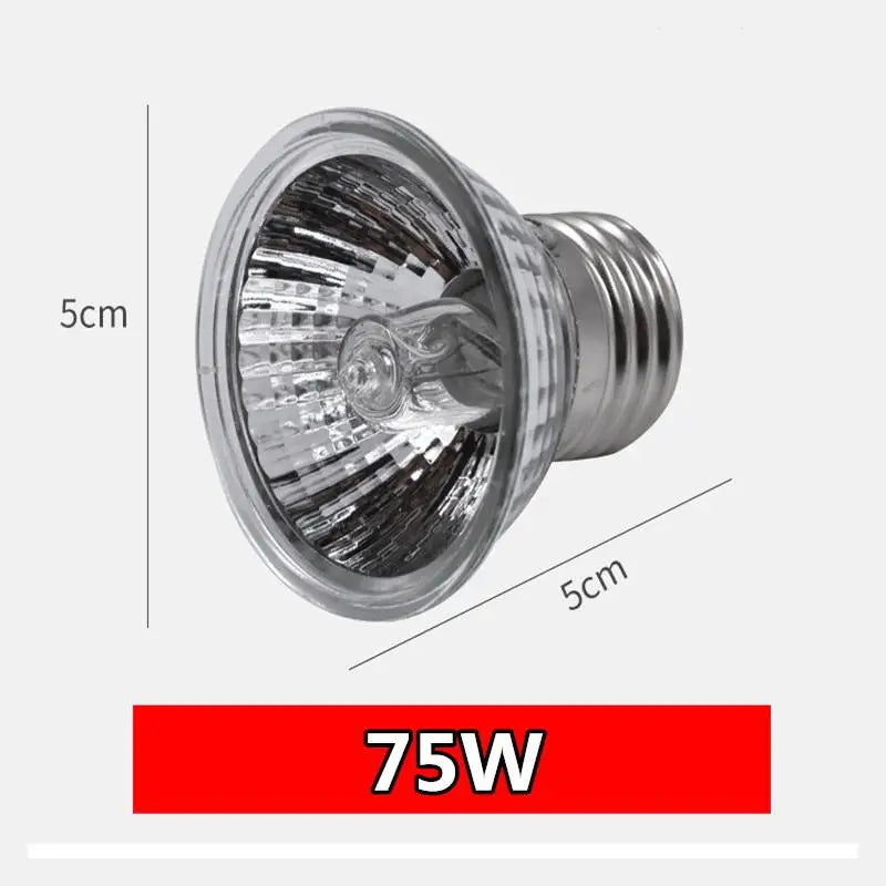 Reptile Heating Lamp 25/50/75W Basking Bulb for Turtle Lizard Snake Bird Pet Emitter Heater Feeding Lighting