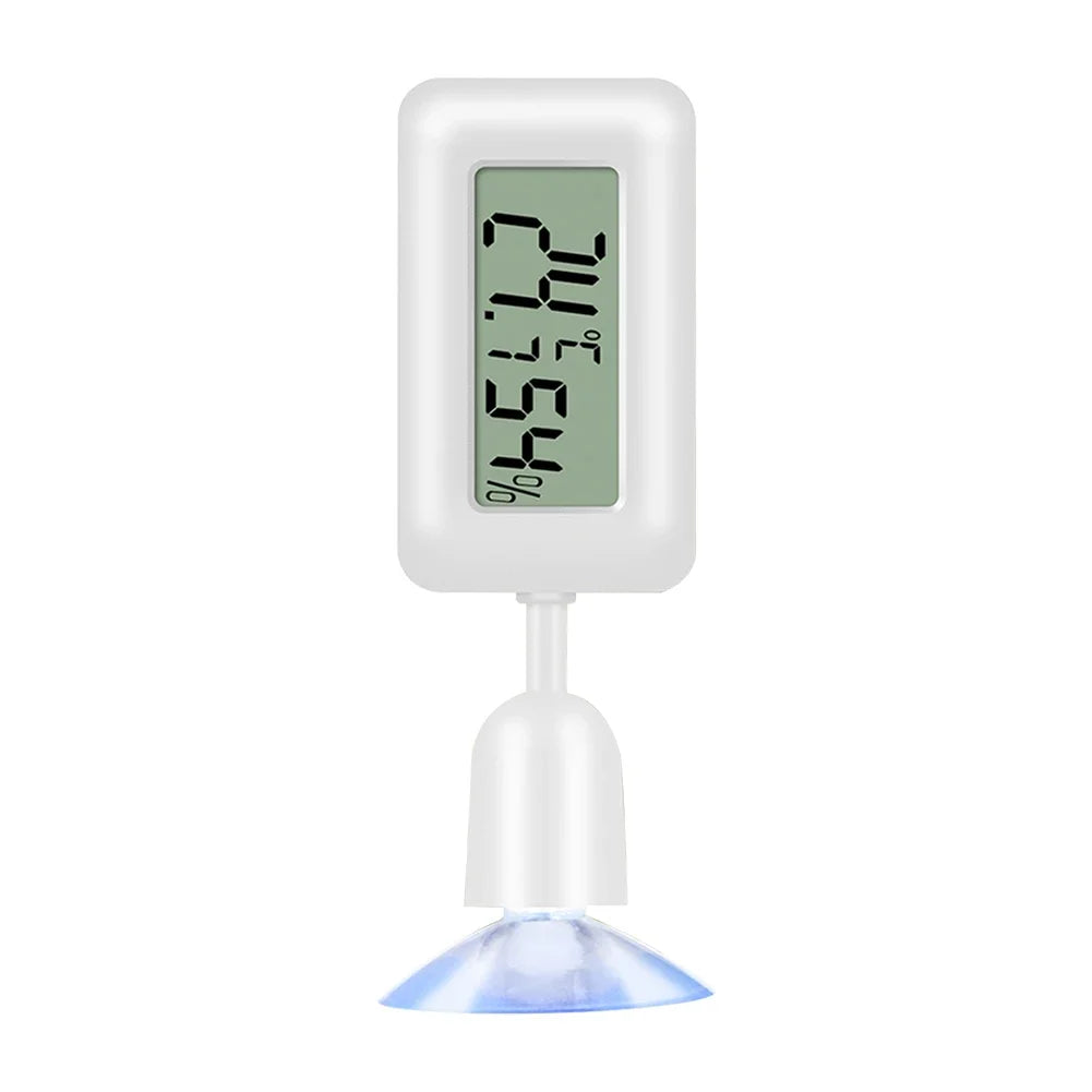 Reptile Thermometer Thermometer Hygrometer with Suction Cup Digital Aquarium Hygro-Therm Reptier Accessoires for Pets