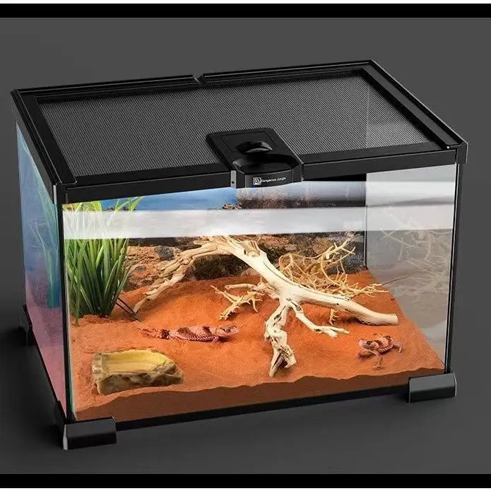 Reptile Glass Tank Spider Turtle Fish Rainforest Tank Reptile Tank Tree Lizard Horned Frog Brontosaurus Breeding Box
