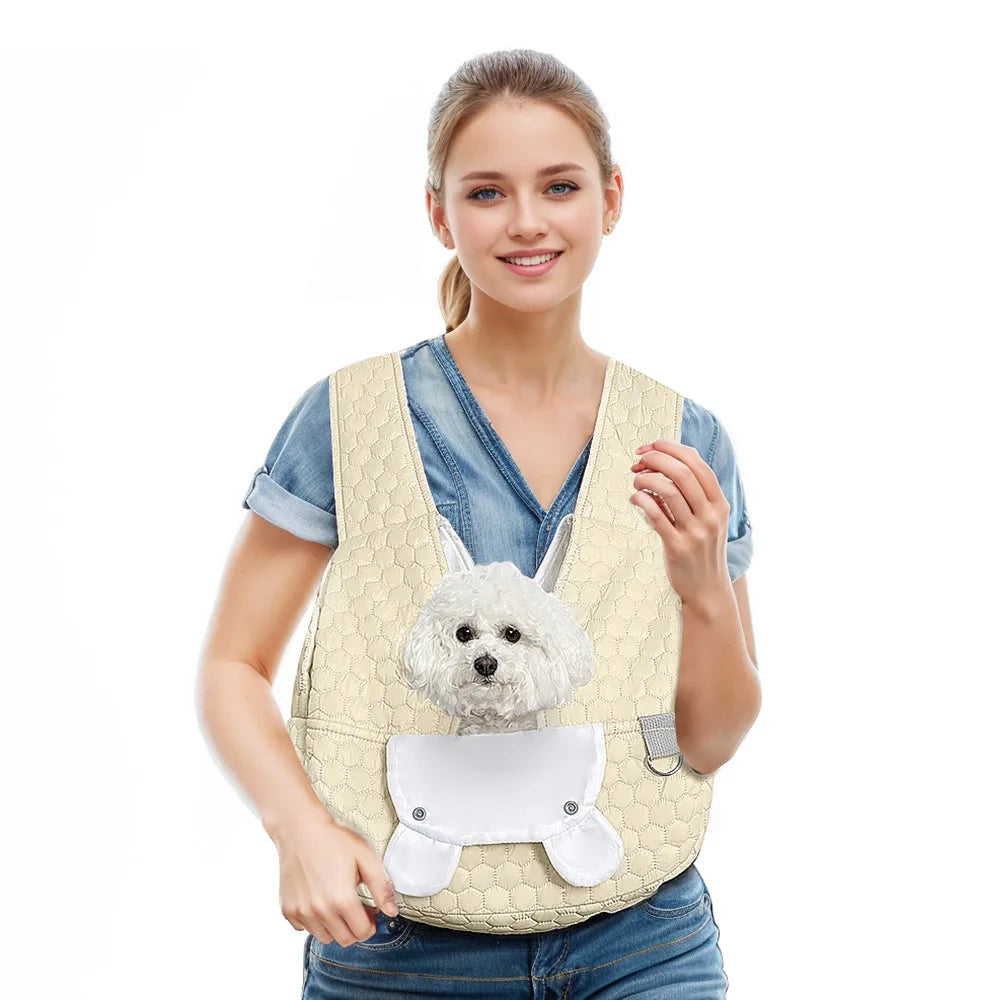 Pet Carrier Backpack, Pet Front Cat Dog Carrier Backpack Travel Bag, Safety Strap Camping Hiking Traveling
