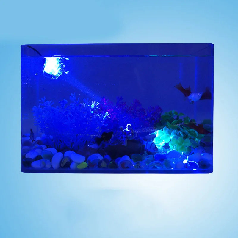 Fish Tank Led Spotlight Submersible Lights Ornamental Tropical Fish Lighting Mini Colorful Waterproof Night Lights Spotlights