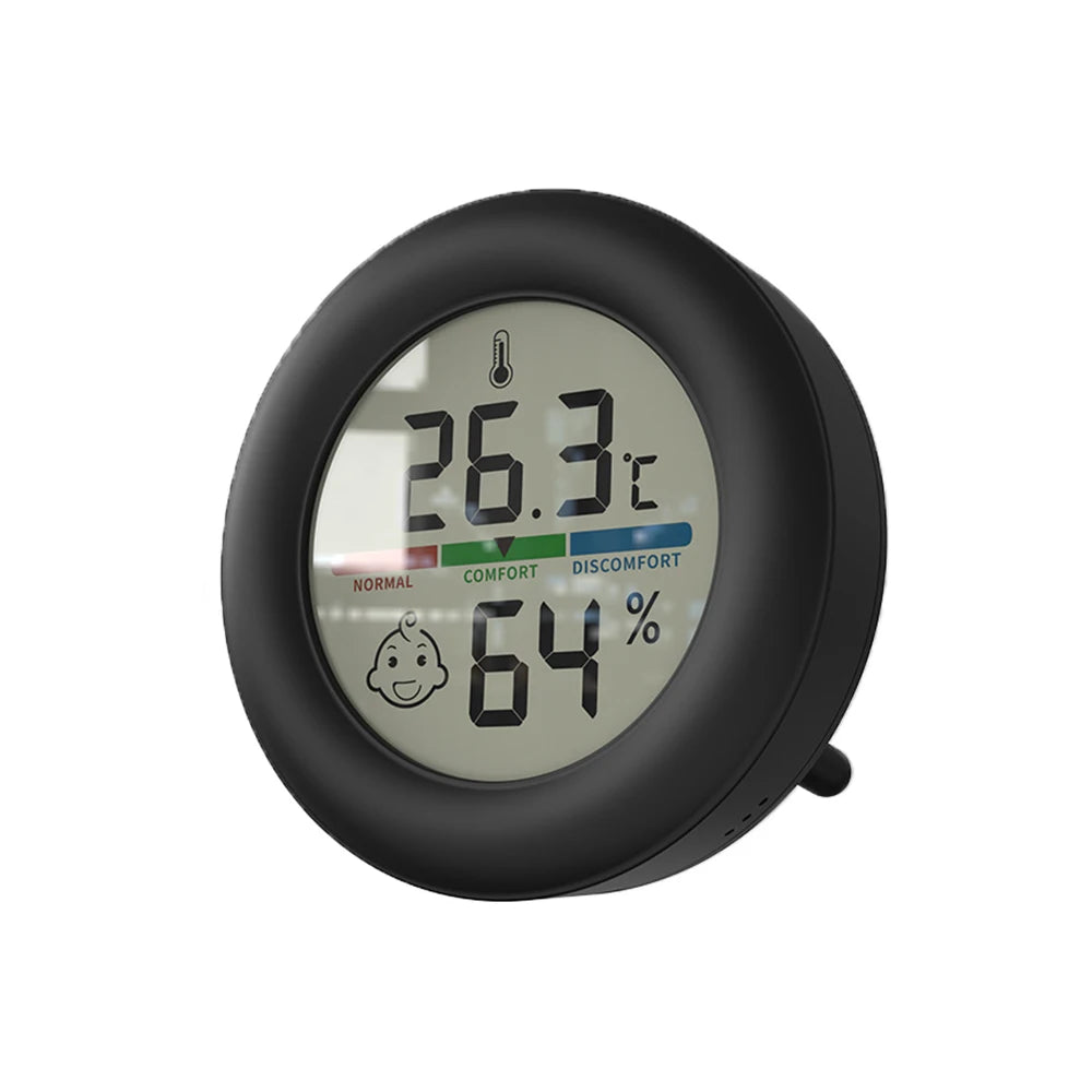 Reptile Tank Thermometer, Mini Digital Hygrometer Thermometer Gauge, Indoor Temperature Humidity Meter for Reptile Terrarium