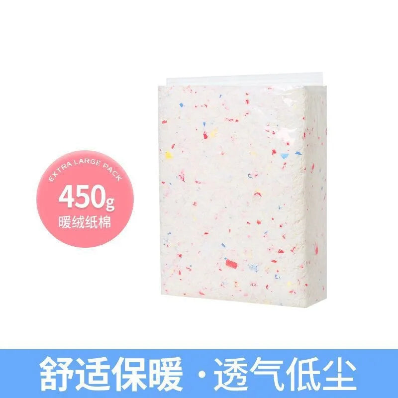 Dust-Free Paper Bedding for Hamsters, Natural Cotton Pad Small Animal Cage Litter, Absorbent Deodorizing Pet Bedding Material