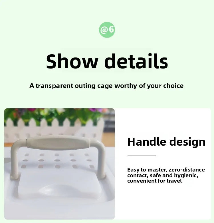 Portable Parrot Travel Cage Small Bird Cage for Budgies Lovebirds Foldable Carrier Outdoor