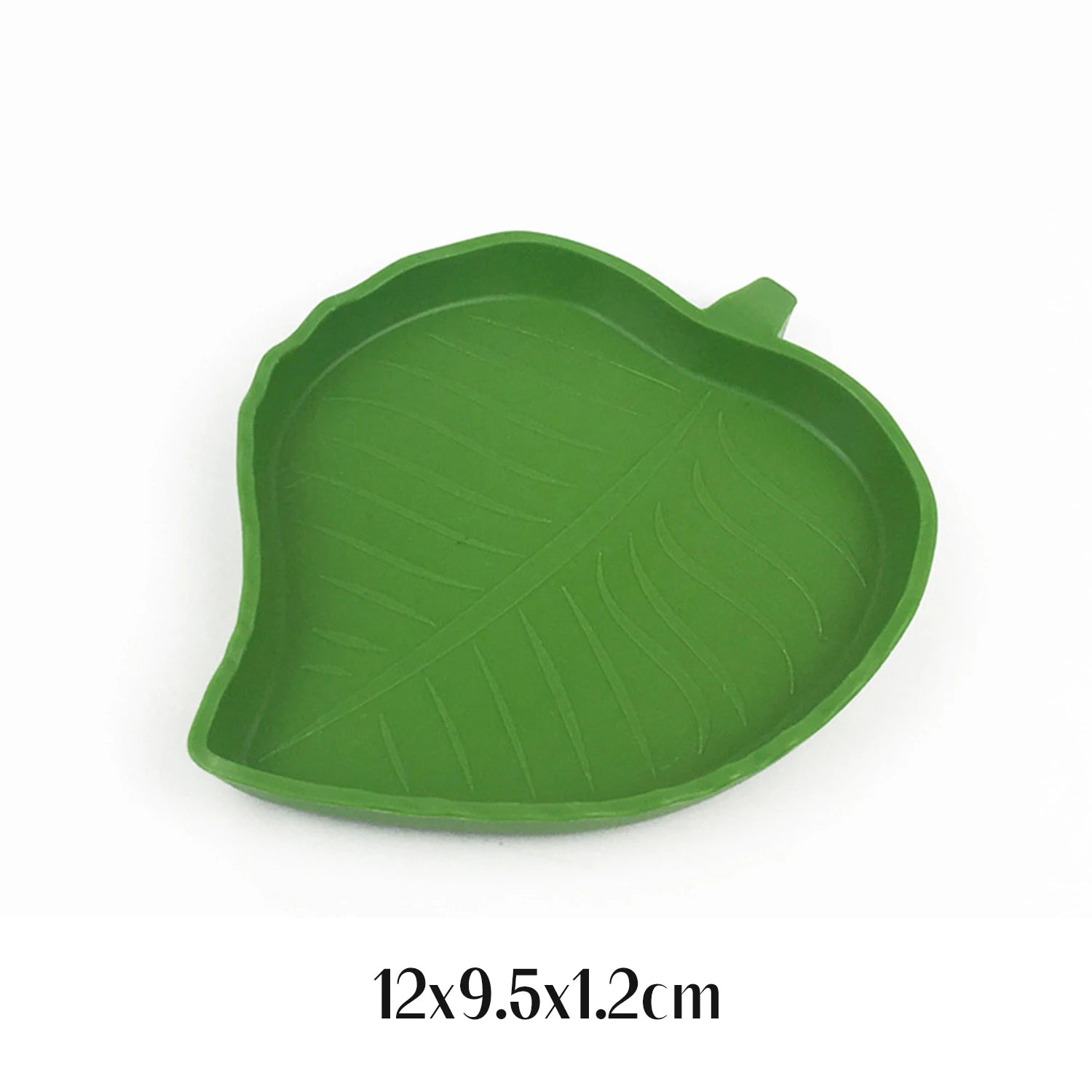 Turtle Water Bowl Leaf Shaped Reptile Food Water Bowl Flat Drinking Bowl Water Plate Reptile Pets Drinking and Eating,