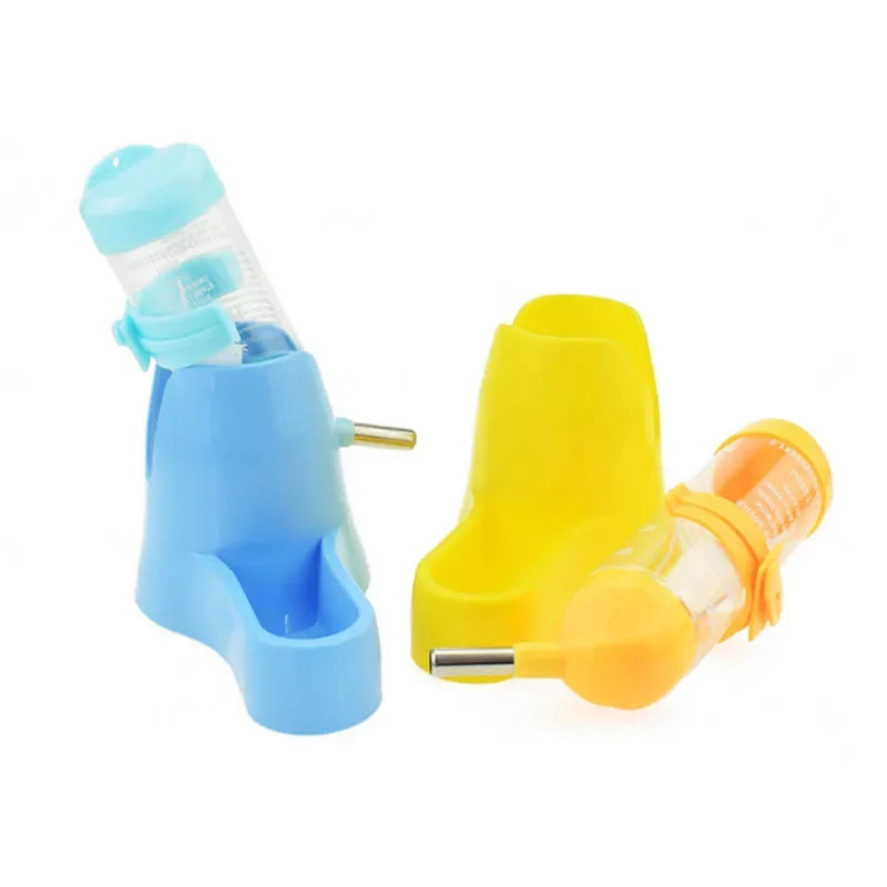 Hamster Drinker Water Bottle with Holder for Small Animal Pet Plastic Drinking Bottles Water Bottles Drinking Head Pipe Fountain