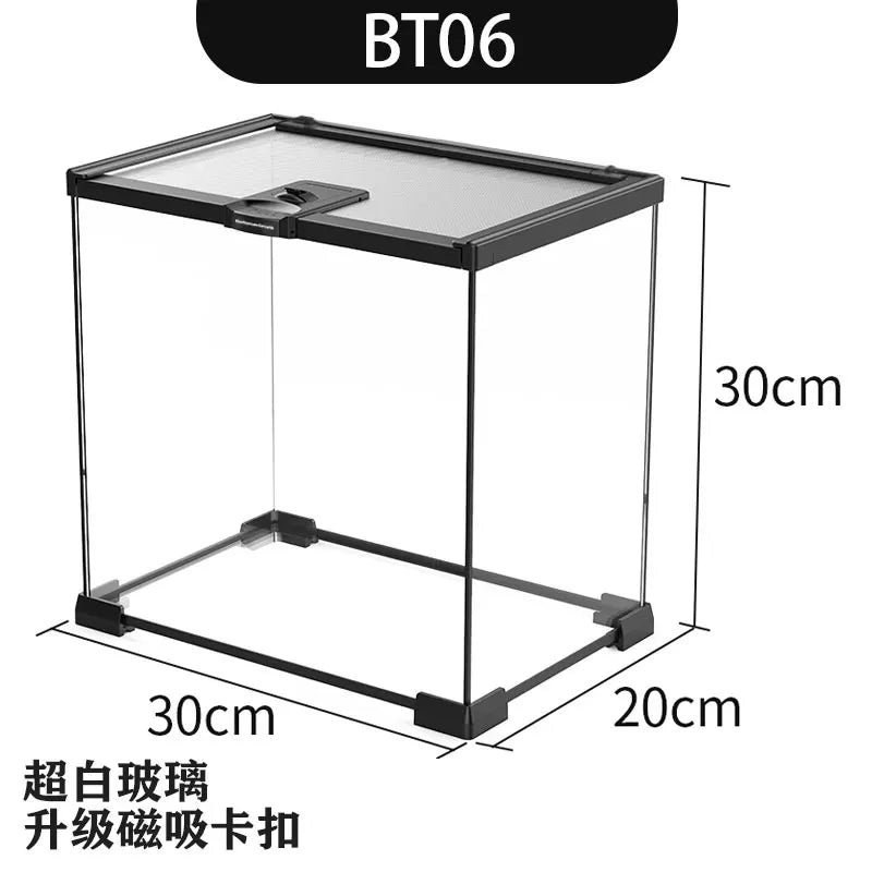 Reptile Glass Tank Spider Turtle Fish Rainforest Tank Reptile Tank Tree Lizard Horned Frog Brontosaurus Breeding Box