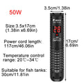 Aquarium Heater Fish Tank LCD Display Digital Thermostat Submersible Water Heating Rod Constant Temperature Control 220v