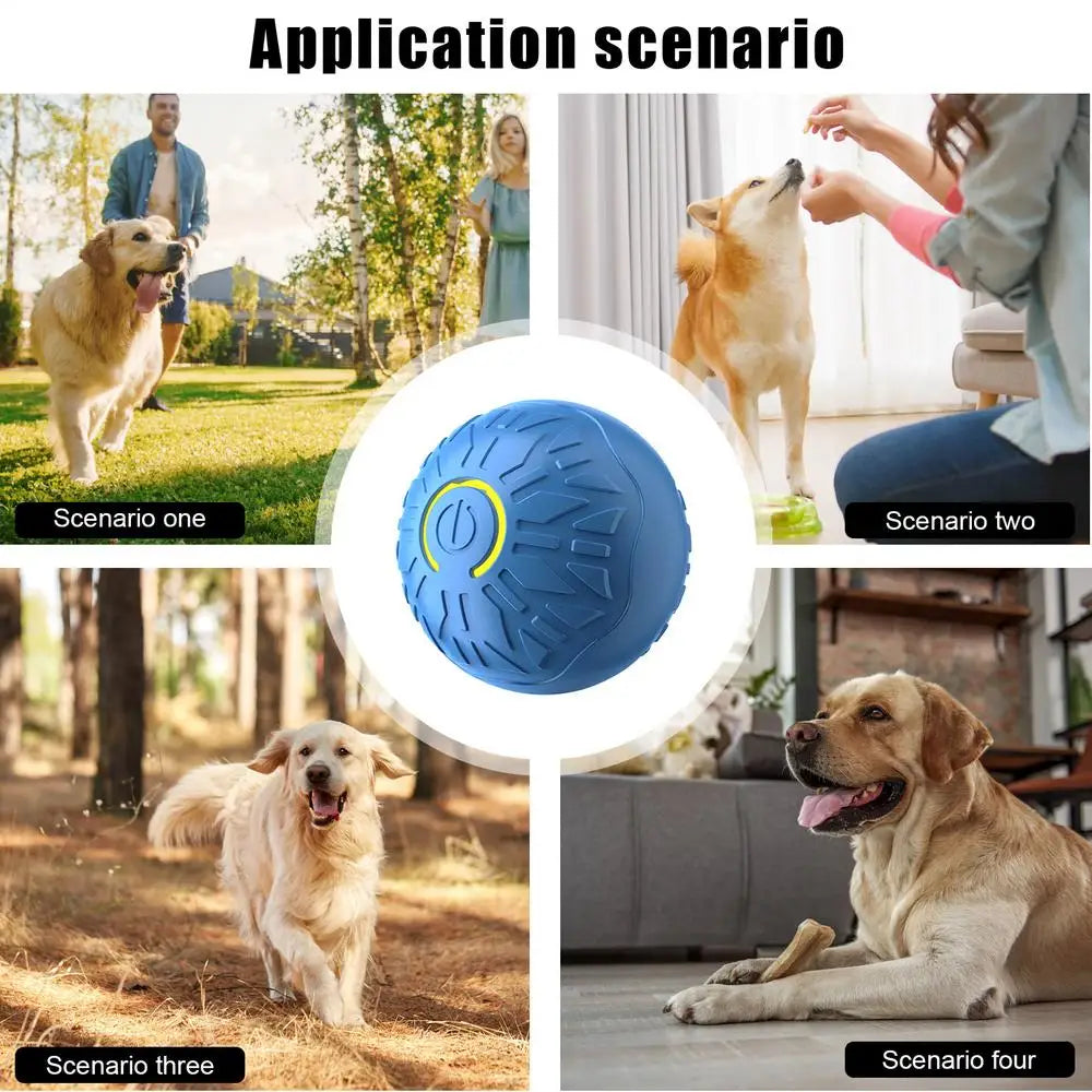 Dog Ball Toy Enrichment Toys For Dogs Motion Active Electric Automatic Fun Ball For Puppies Boredom Relief Fetch Training