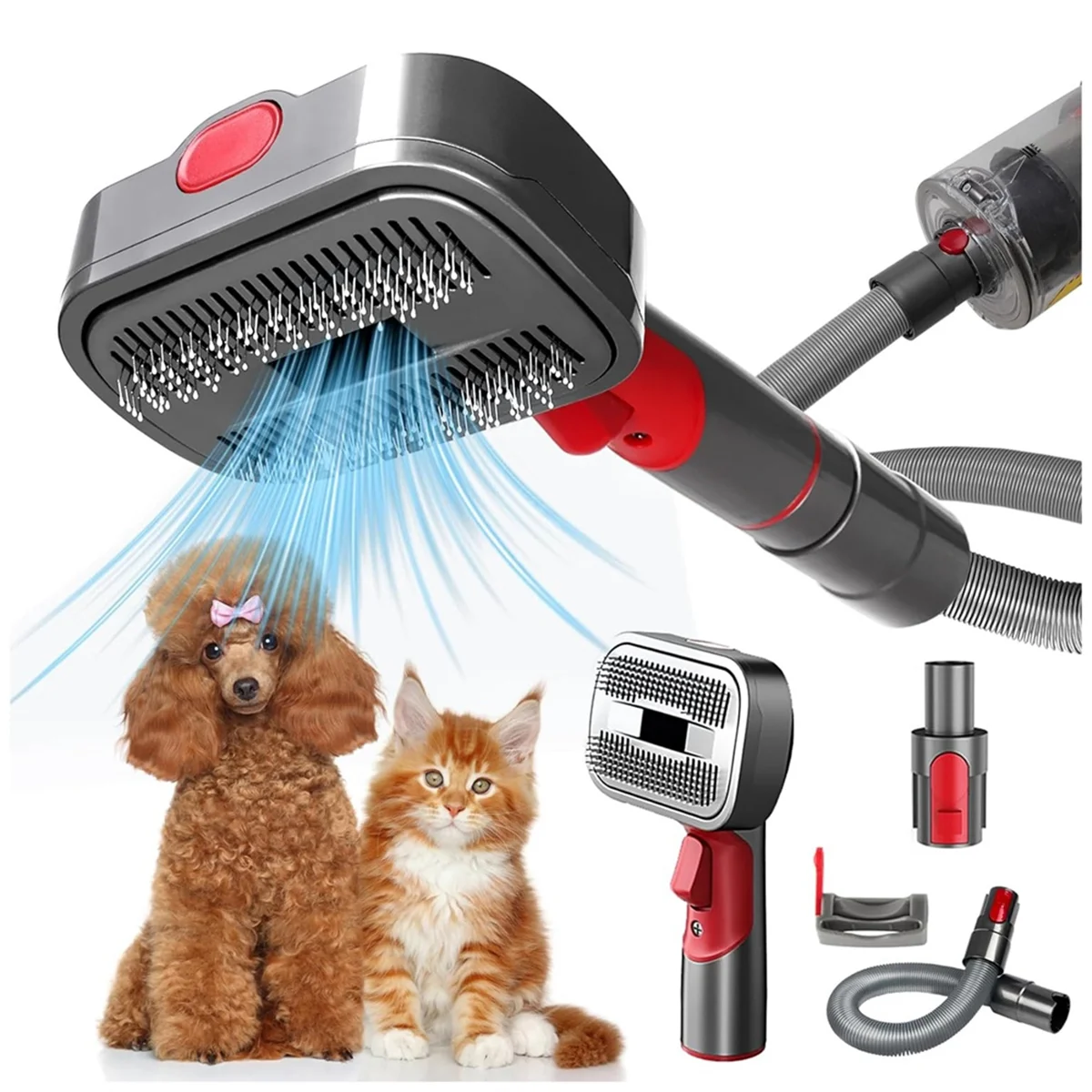 Latest Pet Dog Grooming Kit for Vacuum V7 V8 V10 V11 V12 V15,Dog Grooming Brush Attachment,Dog Hair Groomer Tools